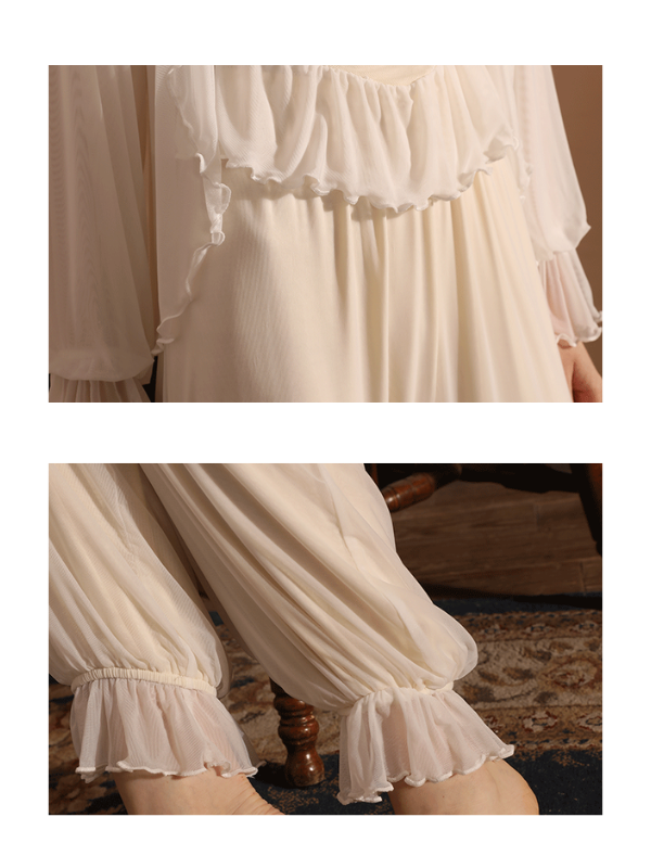 Dreamy Lace-Trim Fairy Pajamas Set