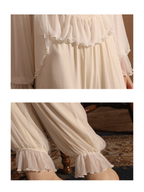 Dreamy Lace-Trim Fairy Pajamas Set