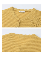 Golden Meadow Knit Camisole & Cardigan Set
