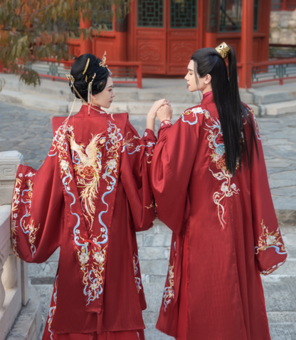 The Song Dynasty Wedding, Bridal Gown, Starry Phoenix