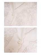Scallop Embroidery Vintage Blouse