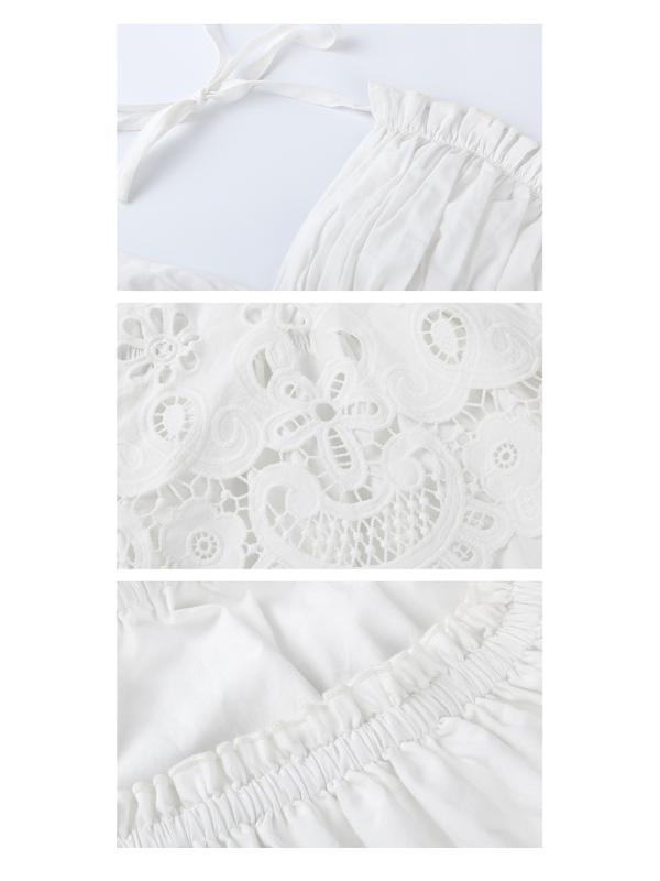Sunlit Meadow Eyelet Lace Dress