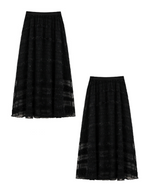 Midnight Rose Sequin Top & Glitter Mesh Skirt