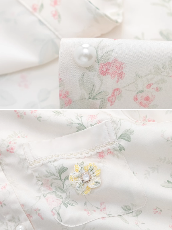 Pink Floral Whisper Sleepwear