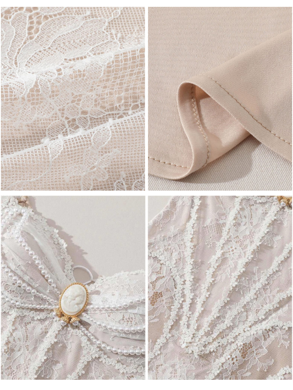 Victorian Elegance Off-Shoulder Lace Gown