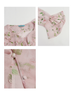 Blush Ruffle Floral Blouse