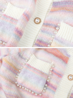 Pastel Dream Striped Cozy Cardigan
