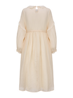 Forest Bloom Ramie Embroidered Dress