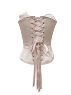 Blooming Ivory Rose Corset