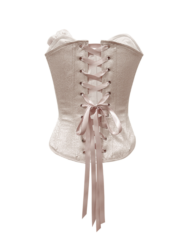 Blooming Ivory Rose Corset