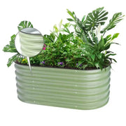 YoYoBloom 17" Tall 3.5' x 2' Metal Raised Garden Bed (2-in-1) | Upgrade 2.0 Knee-High Design image 12