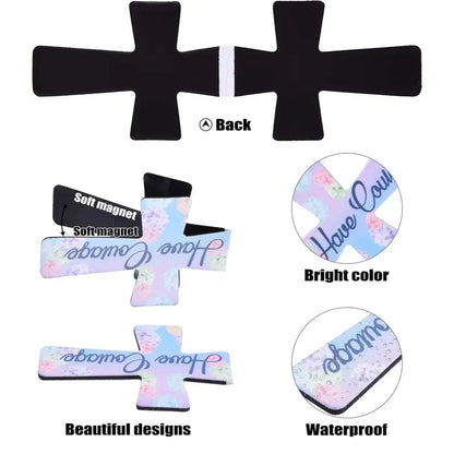 📖16 Pcs Magnetic Cross Bookmarks Gifts for Bible Study, Readers, Teachers, Students🌸✝️