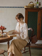 Lily's Cottage Charm Ivory Blouse