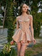 Blooming Garden Corset Mini Dress