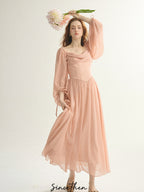 Enchanted Blush Off-Shoulder Gown