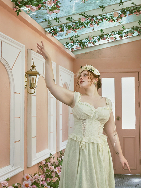 Ethereal Lace Coquette Dress