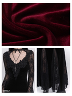Nocturne Velvet & Lace Siren Gown