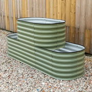 YoYoBloom 32" Tall 2 Tiered Metal Raised Garden Bed | Upgrade 2.0 Waist-High Design - Night Blue image 3