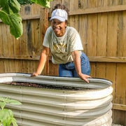YoYoBloom 32" Tall 5' x 2' Metal Raised Garden Bed (4-in-1) | Upgrade 2.0 Waist-High Design image 10