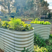 YoYoBloom 32" Tall 5' x 2' Metal Raised Garden Bed (4-in-1) | Upgrade 2.0 Waist-High Design - Slate grey image 4