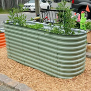 YoYoBloom 32" Tall 6.5' x 2' Metal Raised Garden Bed (6-in-1) | Upgrade 2.0 Waist-High Design image 10