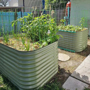 YoYoBloom 32" Tall 6.5' x 2' Metal Raised Garden Bed (6-in-1) | Upgrade 2.0 Waist-High Design image 8