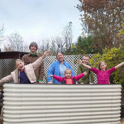 YoYoBloom 32" Tall 8' x 2' Metal Raised Garden Bed (9-in-1) | Upgrade 2.0 Waist-High Design image 9