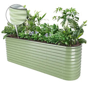 YoYoBloom 32" Tall 8' x 2' Metal Raised Garden Bed (9-in-1) | Upgrade 2.0 Waist-High Design image 17