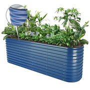 YoYoBloom 32" Tall 8' x 2' Metal Raised Garden Bed (9-in-1) | Upgrade 2.0 Waist-High Design image 18