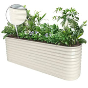 YoYoBloom 32" Tall 8' x 2' Metal Raised Garden Bed (9-in-1) | Upgrade 2.0 Waist-High Design image 20