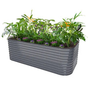 YoYoBloom 32" Tall 8' x 4' Metal Raised Garden Bed (10-in-1) | Upgrade 2.0 Waist-High Design image 21