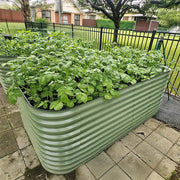 YoYoBloom 32" Tall 8' x 4' Metal Raised Garden Bed (10-in-1) | Upgrade 2.0 Waist-High Design image 14