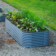 YoYoBloom 32" Tall 8' x 4' Metal Raised Garden Bed (10-in-1) | Upgrade 2.0 Waist-High Design - Slate grey image 3