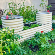 YoYoBloom 32" Tall Castle-Shaped Metal Raised Garden Bed | Upgrade 2.0 Waist-High Design - Vibrant orange image 3