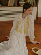 White Lace Trim Vintage Skirt