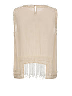 Olivia's Retro Flower Elegance Top