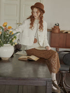 Vintage-Inspired Floral Lace Skirt