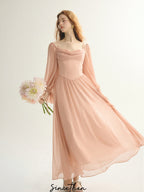 Enchanted Blush Off-Shoulder Gown
