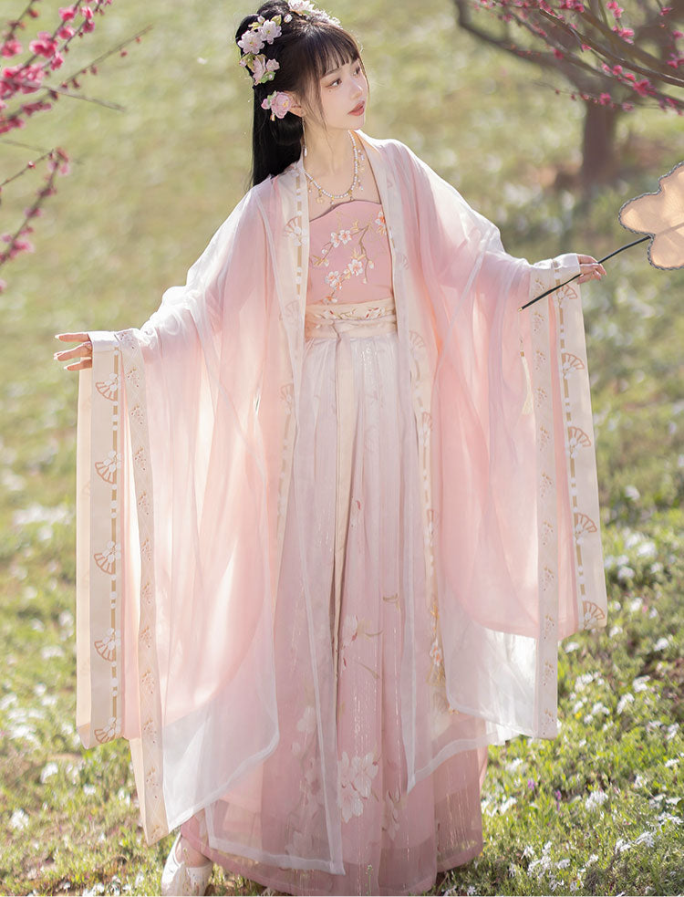 Cherry Blossoms - Song Dynasty Style Qiyao Ruqun Hanfu