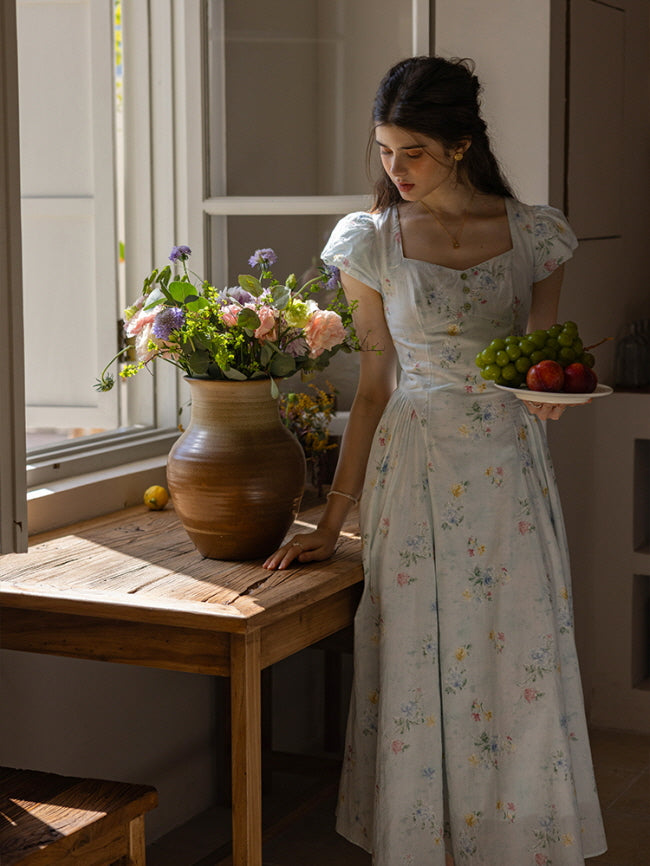 Whispering Blossoms Cotton Dress