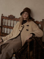 Cozy Bouclé Wool Toggle Jacket