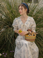 Emma's Sky Blossom Cottage Skirt