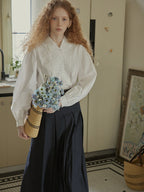 Embroidered Victorian Cotton Blouse