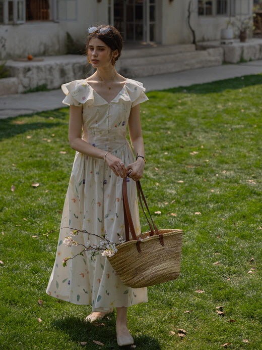 Floral Meadow Cotton Dress