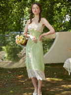 Garden Knit Crochet Dress and Cardigan