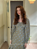 Moonlit Meadow Floral Dress
