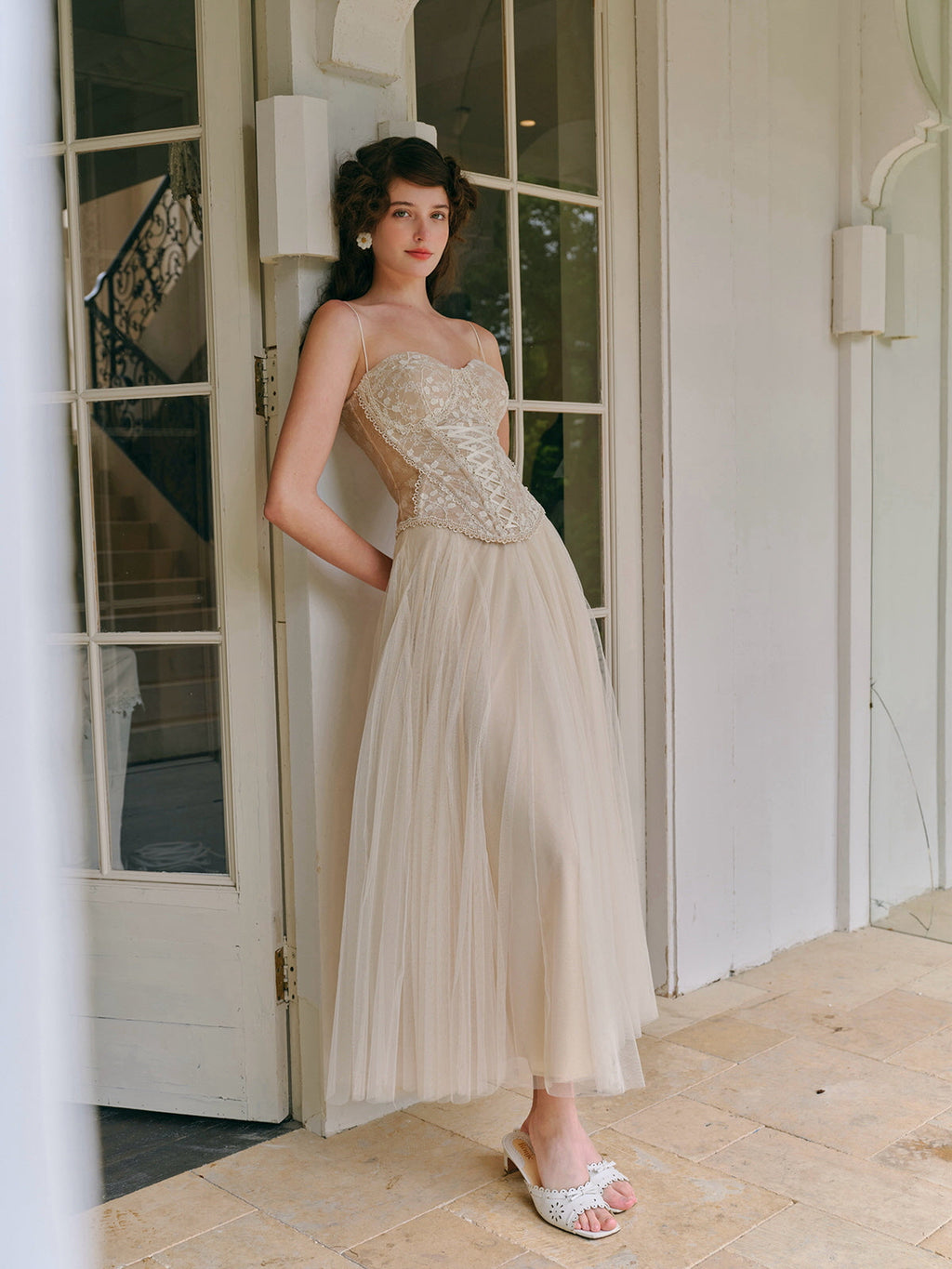 Eleanor's Graceful Mesh Skirt