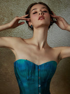 Elegant Ocean Siren Corset & Skirt