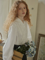 Embroidered Victorian Cotton Blouse
