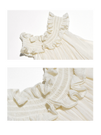 Ethereal Ruffle Halter Dress